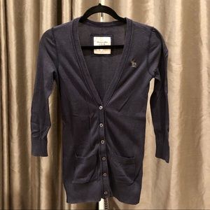Abercrombie 🦋 Women’s Cardigan Navy Blue Size Small
